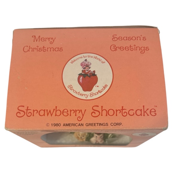 Vtg 1980 Strawberry Shortcake Twinkling Ceramic Christmas Tree w/Box NOT WORKING - Picture 7 of 11